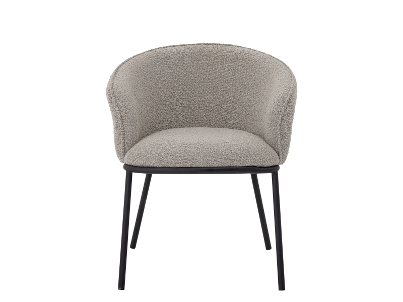 Bloomingville Cortone Esszimmerstuhl, Grau, Polyester