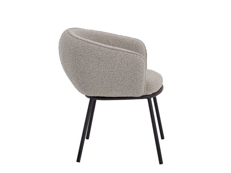 Bloomingville Cortone Esszimmerstuhl, Grau, Polyester