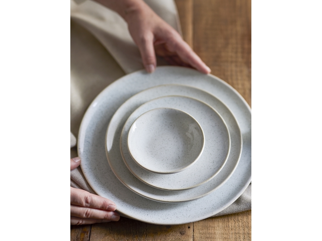 BLOOMINGVILLE Addison-tallrik, vit, stengods | N - A | GameStuff