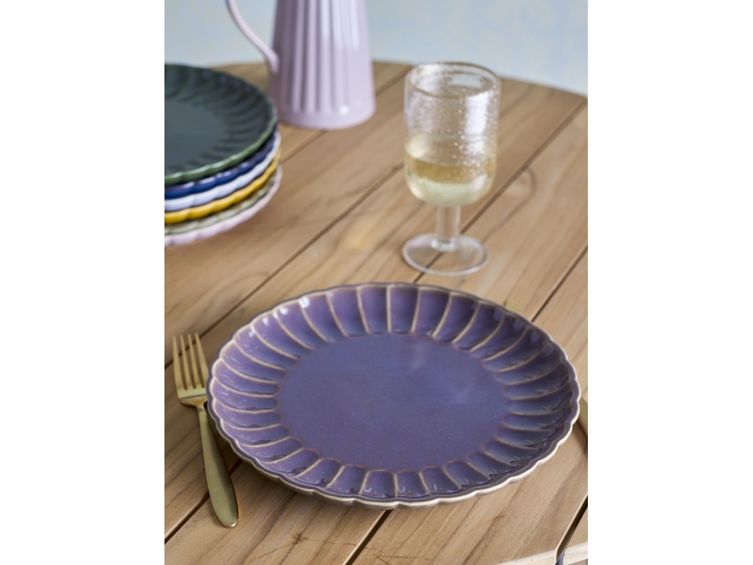 Latina Tallrik, lila, stengods | N - A | GameStuff