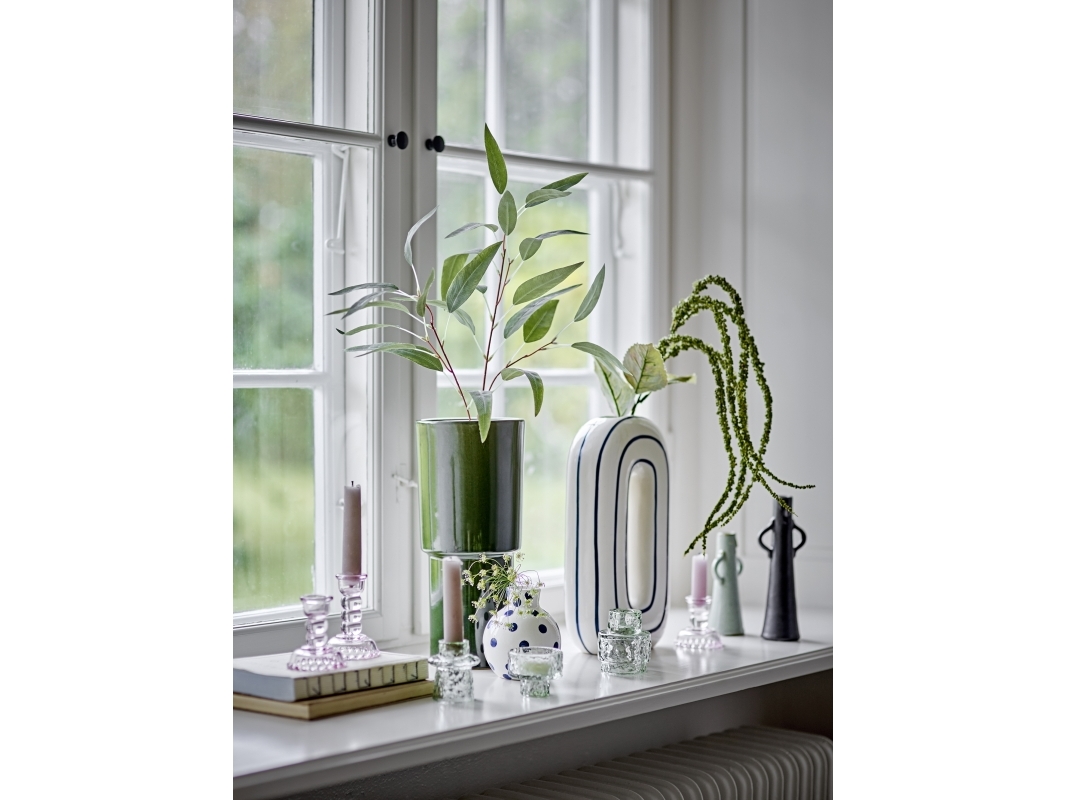 Bloomingville Mae Vase, Blå, Keramik