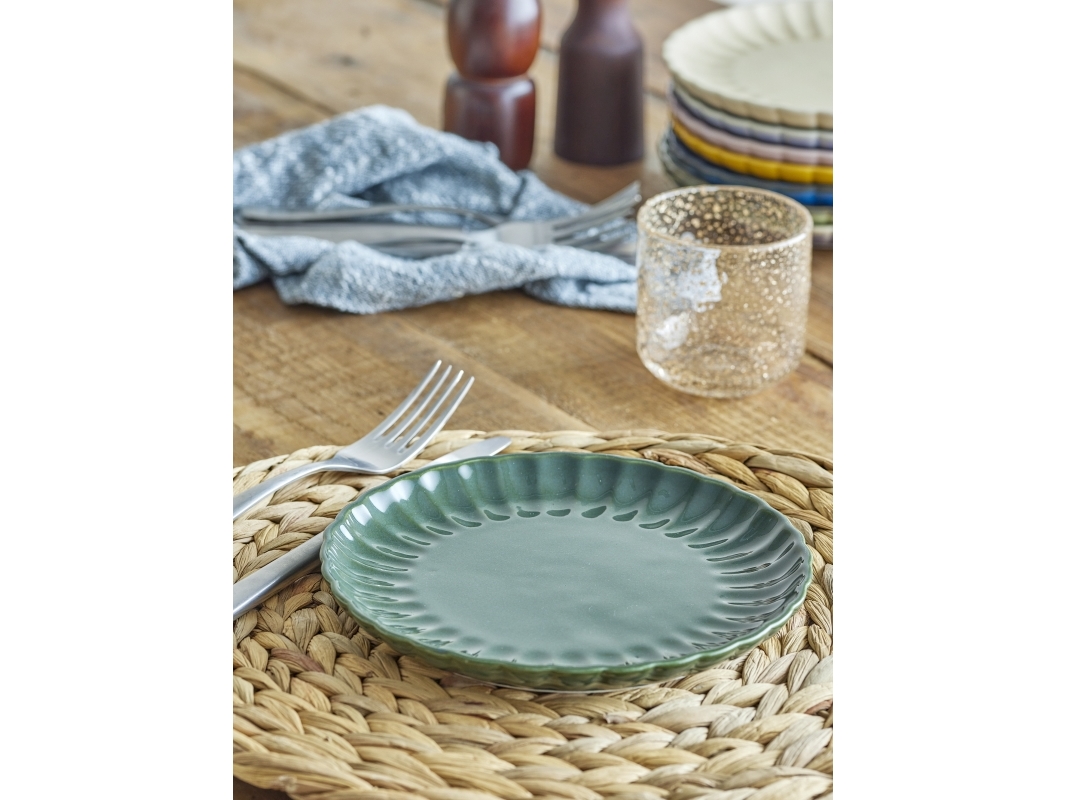 BLOOMINGVILLE Latina Tallerken, Grøn, Stentøj