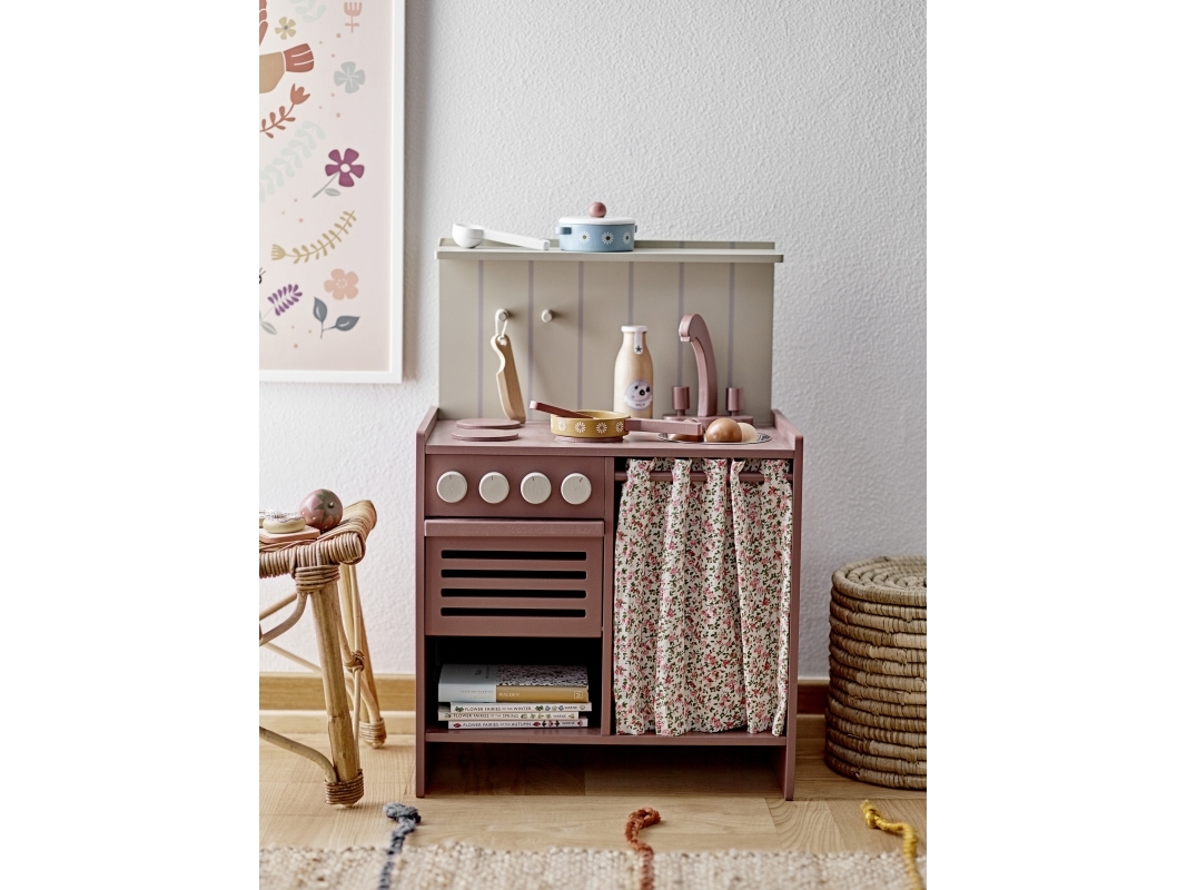 Bloomingville Mini Pippi lekhushållskök, brunt, FSC®100%, MDF | Leksaker - För dom minsta - Gunghästar och hoppdjur | GameStuff