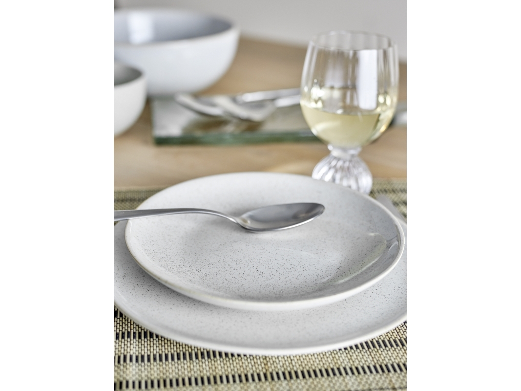 BLOOMINGVILLE Addison-tallrik, vit, stengods | N - A | GameStuff