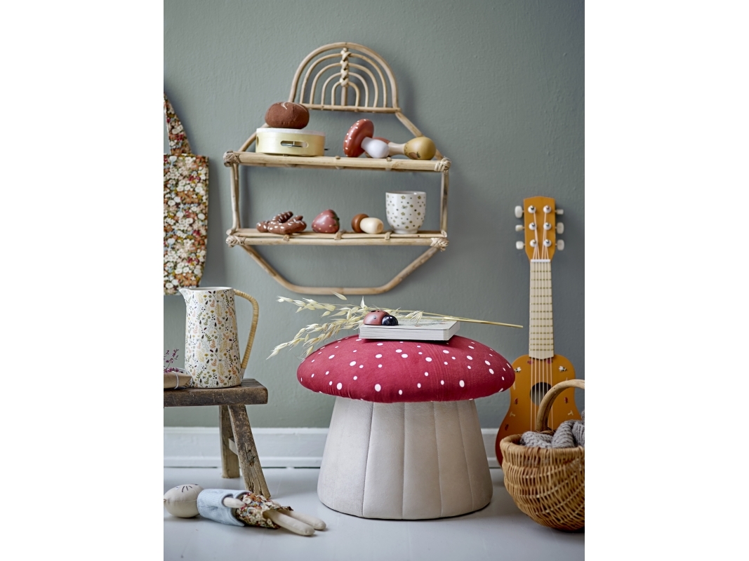 BLOOMINGVILLE MINI Lue Puf, Rød, Polyester | N - A | GameStuff