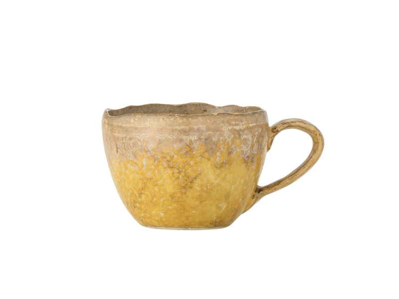 Bloomingville Milani Tasse, Gelb, Steingut