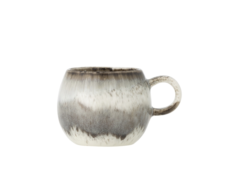 Bloomingville Paula Espressotasse, Grau, Steingut