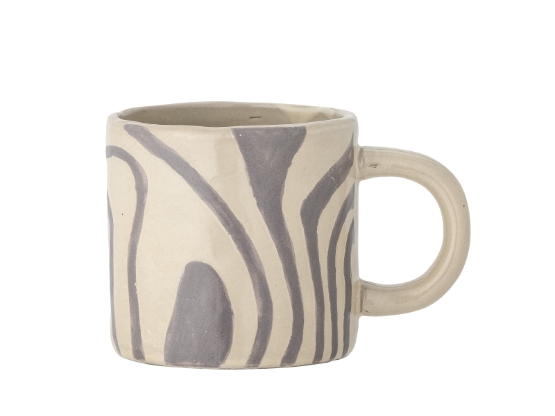 Bloomingville Ninka Becher, Grau, Steingut