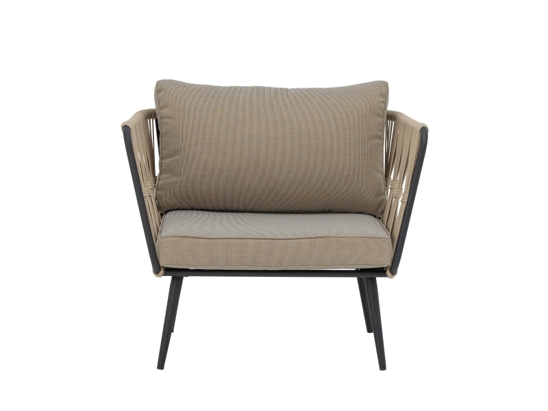 Bloomingville Pavone Loungesessel, Braun, Metall