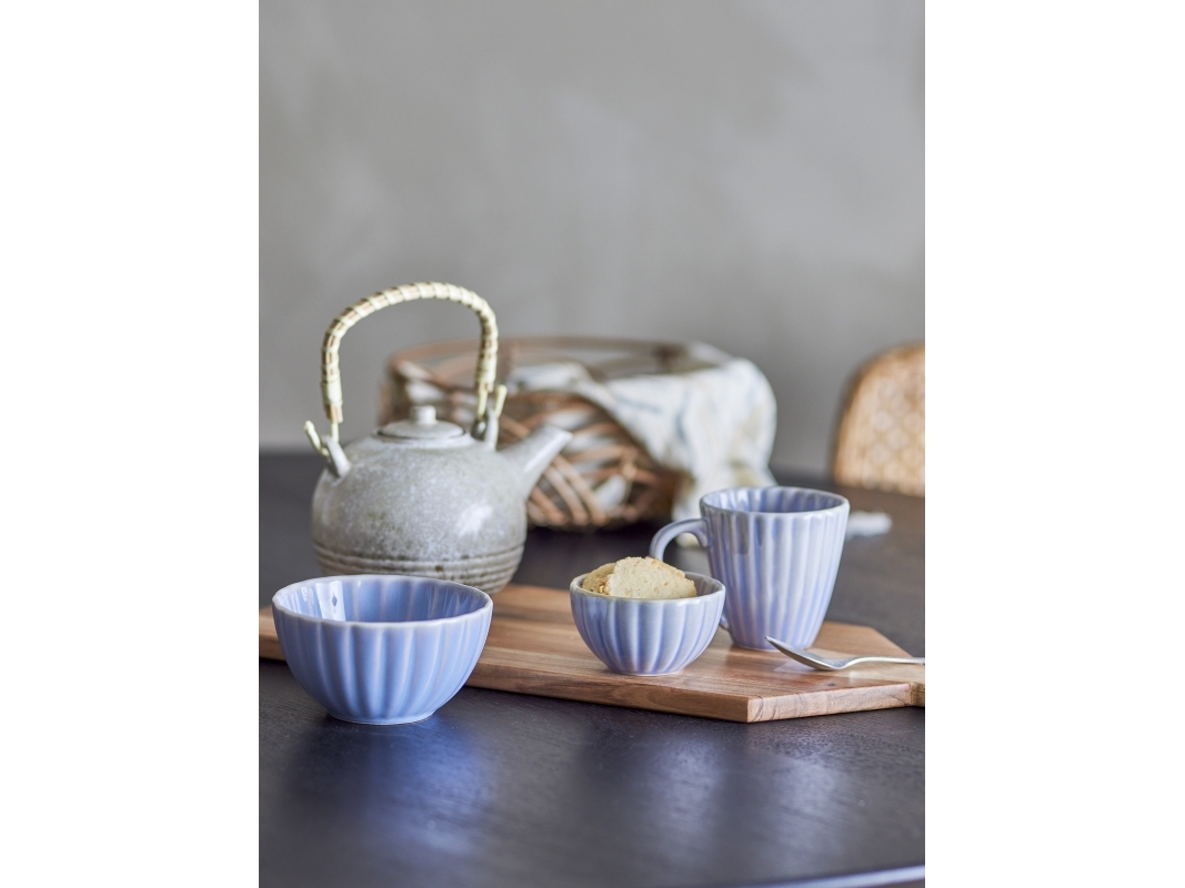 Latina-skål, blå, stengods | Bordssättning - Par - Bollar | GameStuff