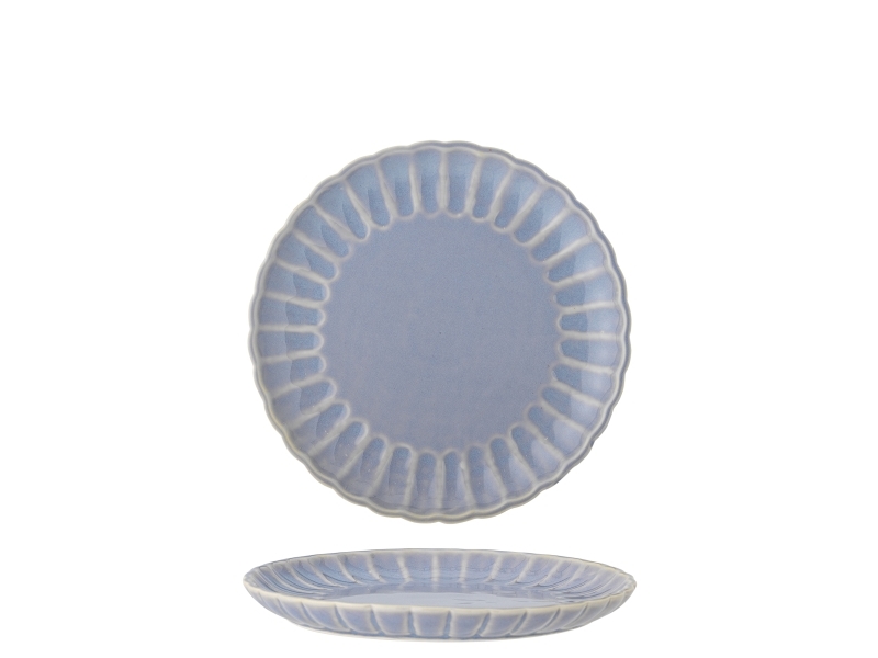 Bloomingville Latina Teller, Blue, Steingut