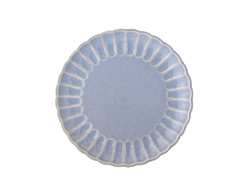 Latina Teller, Blau, Steingut