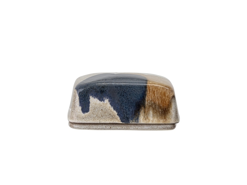 Bloomingville Jules Butterdose, Blau, Steingut