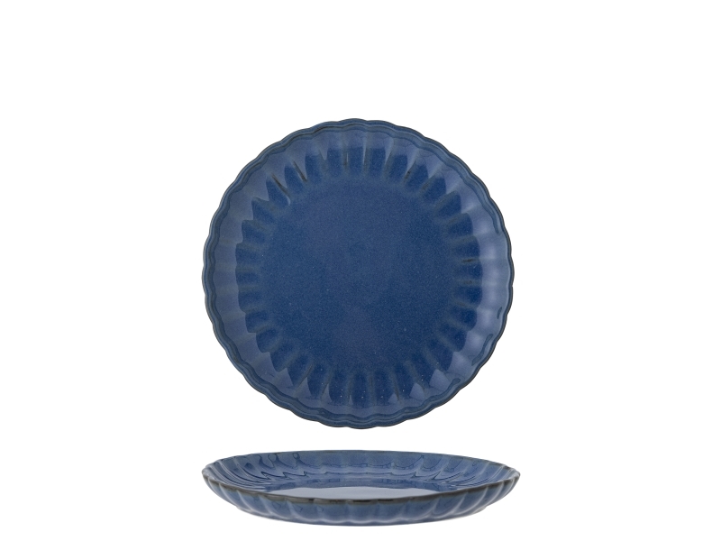 Bloomingville Latina Teller, Blue, Steingut