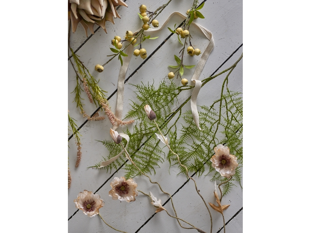 Bloomingville - Foxtail Stilk, Rosa, Kunstige Blomster, D25xH76 cm