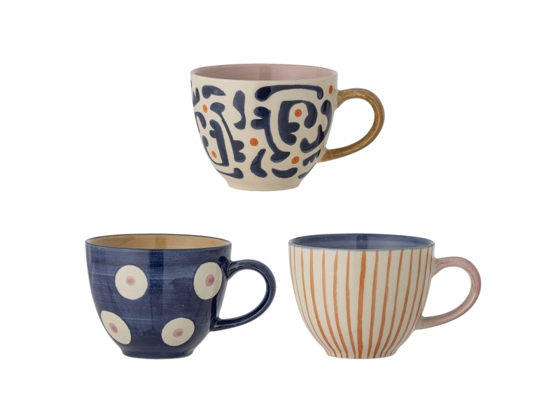 Bloomingville Eviaya Tasse, Blue, Steingut