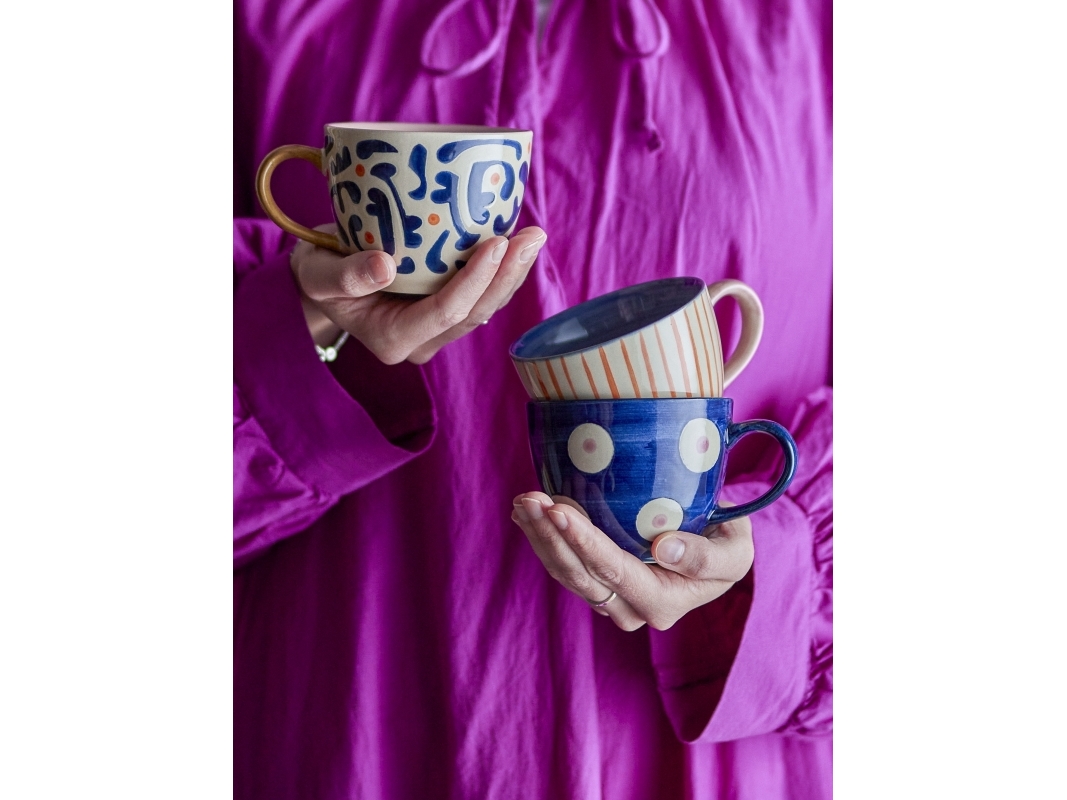 Eviaya kopp, blå, stengods | Bordssättning - Par - Muggar & koppar | GameStuff