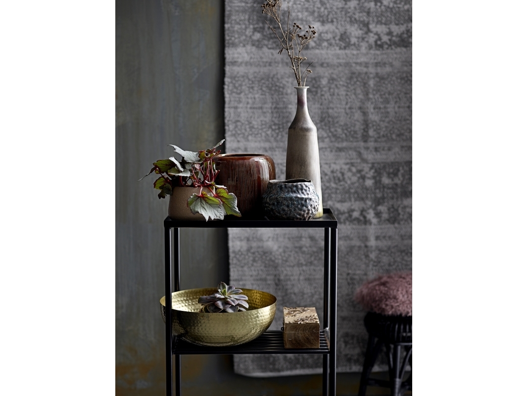 Serveringsskål Bloomingville Mettemarie guldfarvet metal Ø36 x H13 cm