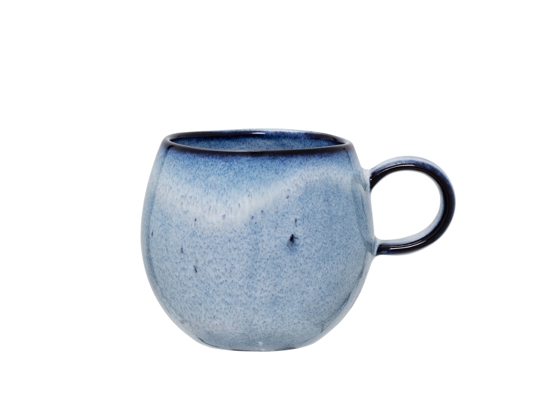 Bloomingville Sandrine Tasse, Blue, Steingut