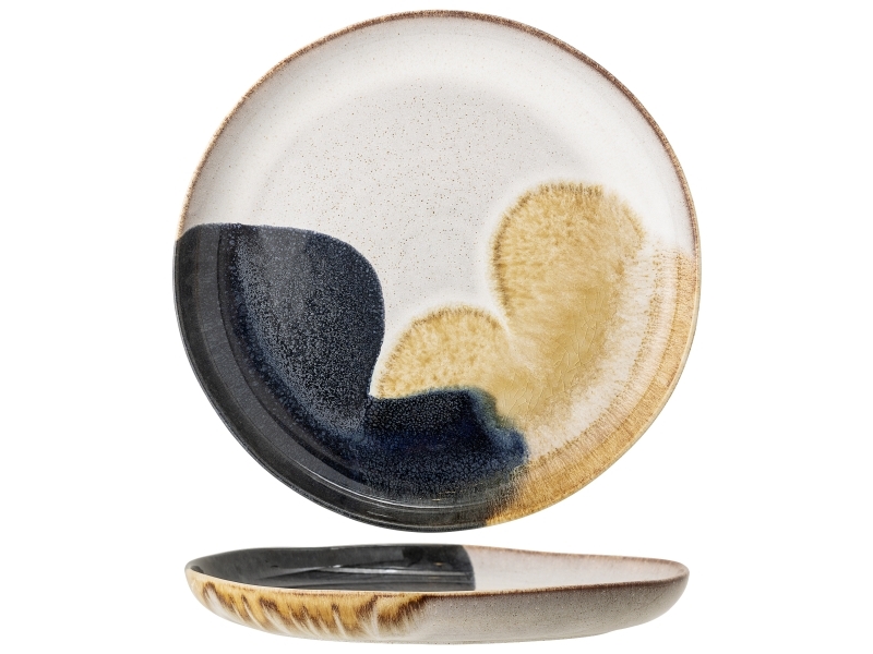 Bloomingville Jules Servierplatte, Blau, Steingut