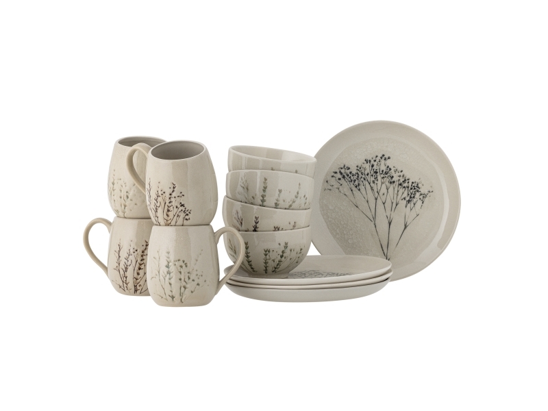 Bloomingville Bea Frühstück Set, Natur, Steingut