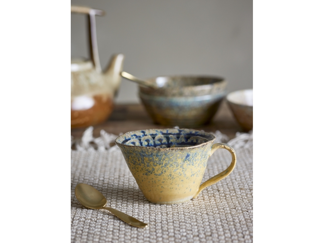 Milani kopp, blå, stengods | Bordssättning - Par - Muggar & koppar | GameStuff
