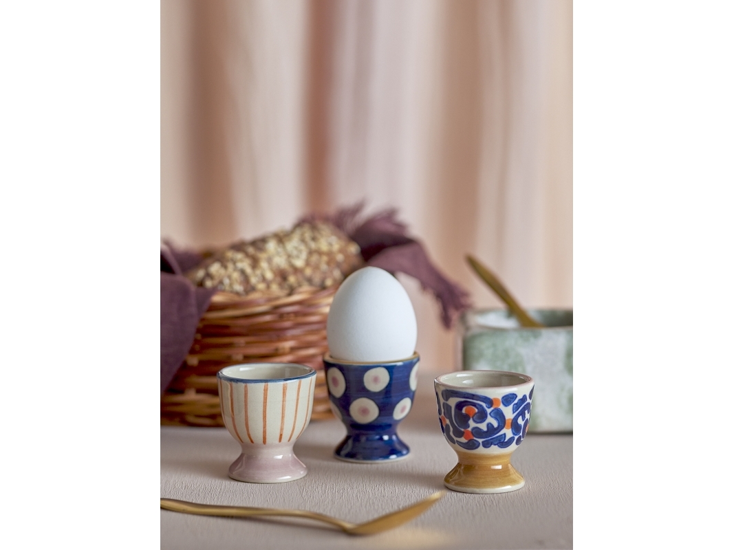 BLOOMINGVILLE Eviaya Æggebæger, Blå, Stentøj