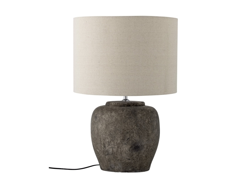 Bloomingville Isabelle Tischlampe, Grau, Steingut