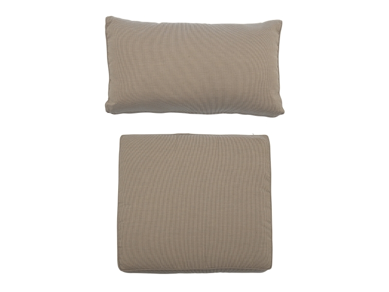 Bloomingville - Mundo Pudebetræk (Uden fyld), Brun, Polyester, L66xH9xW58/ L75xH45xW9 cm, Set of 2