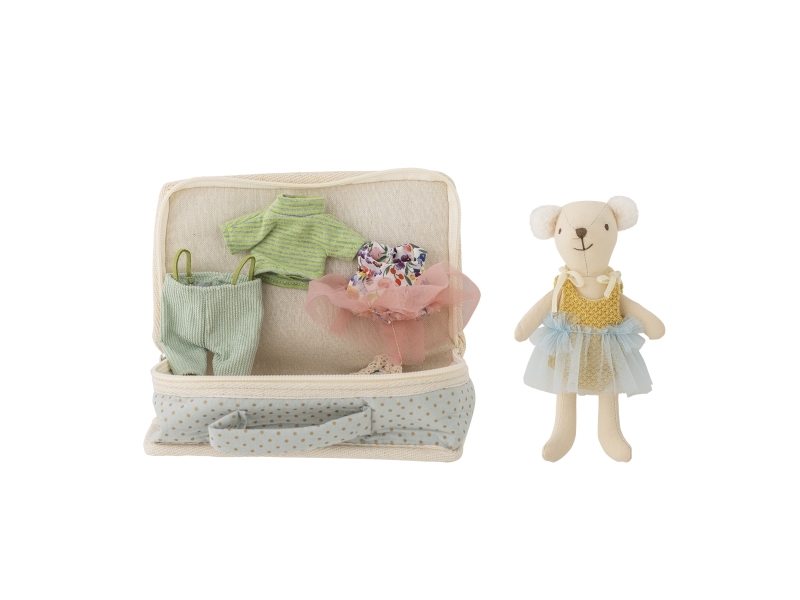 Bloomingville Mini Lara Puppe, Bunt, Polyester