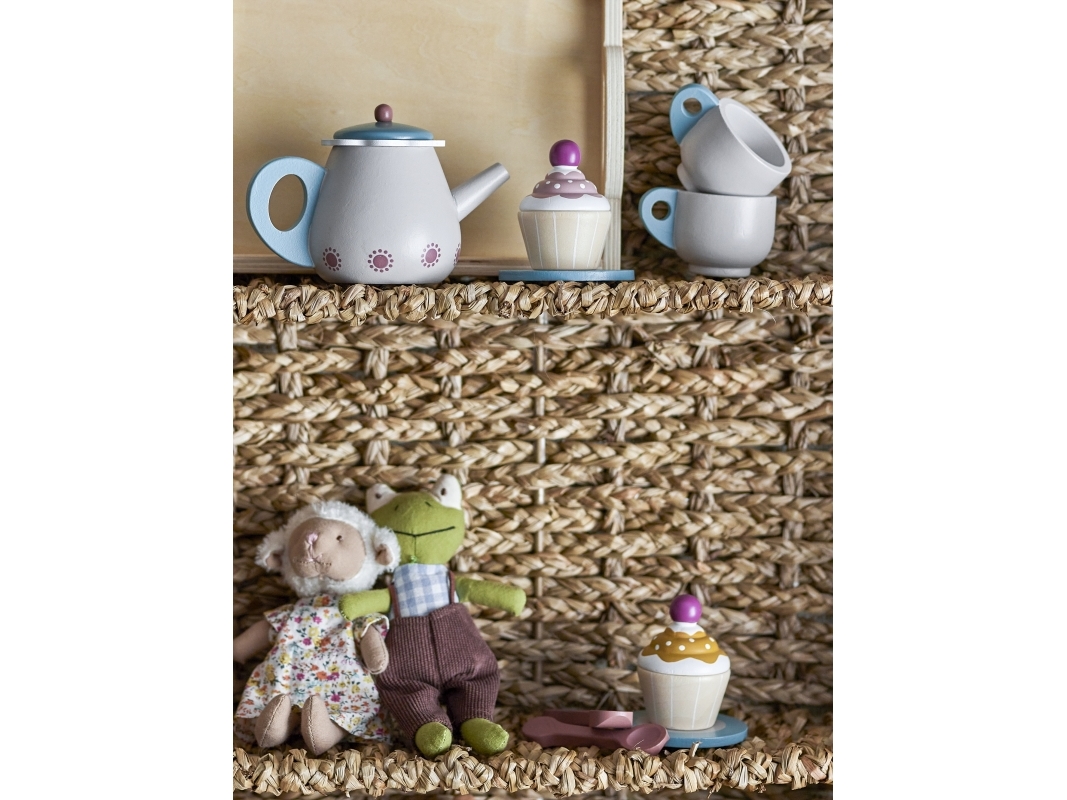 Bloomingville - Gentrim Legetøj, Køkkensæt, Multifarvet, FSC®100%, MDF, L21xH10xW15,5 cm, Set of 8