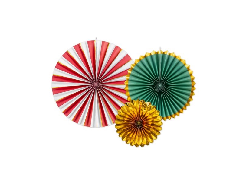 Dekorationsrosetter Mix, 3 st. | Catering - Dukar & Servetter - Dukar | GameStuff