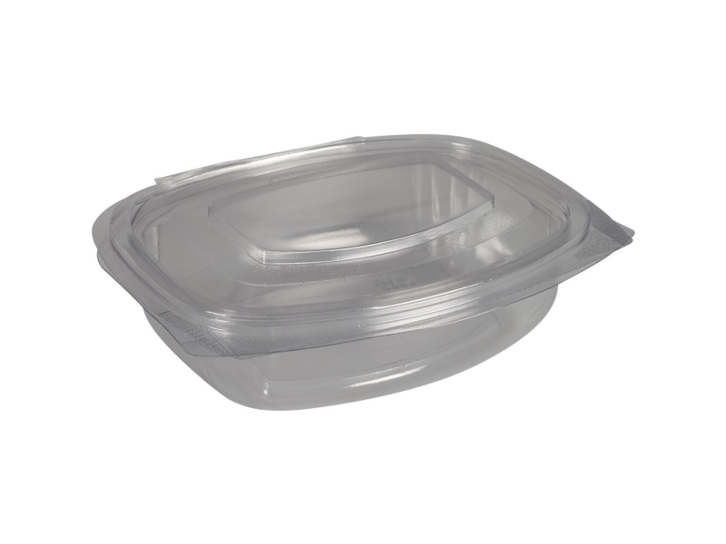 Salatbæger, Abena Cater-Line, 15,5X13x5cm, 360 Ml, 375 Ml, Klar, Pet/Rpet, 80 % Rpet + 20 % Pet, ... - (6 Stk.)