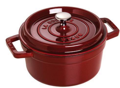 Staub Cocotte, Enkelt Pande, Rød, Støbejern, 1,7 L, 1 Stk, 18 Cm