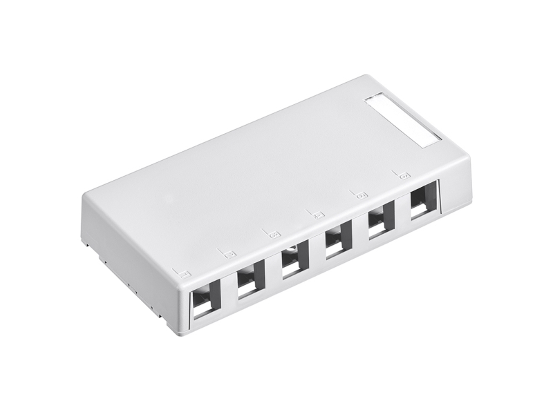 Leviton 41089-6WP, RJ-45, Vit, 166,4 mm, 82,5 mm, 27,7 mm | Datortillbehör - Nätverk - Övriga tillbehör | GameStuff