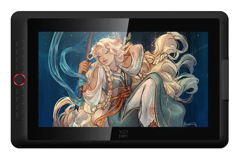 XPPen Artist 15.6 Pro V2, Ledningsført, 5080 lpi, 340,99 x 191,81 mm, USB, 1 cm, Kuglepen, Berøring