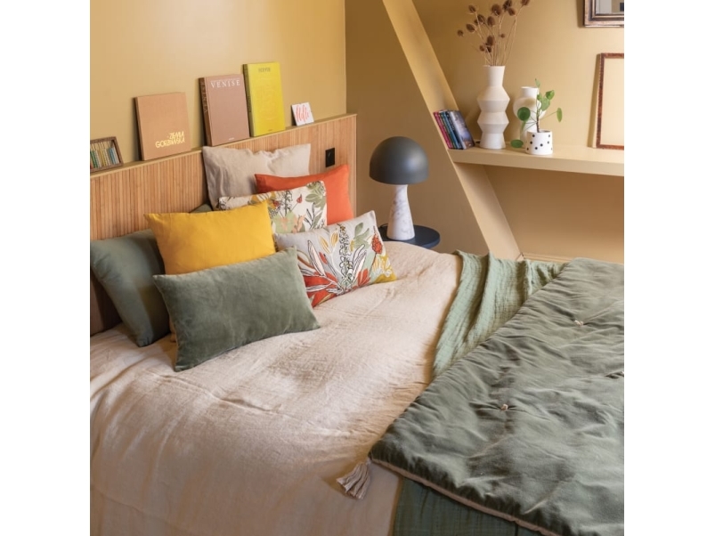 VIVARAISE ELISE CUSHION VERVEINE 40X65