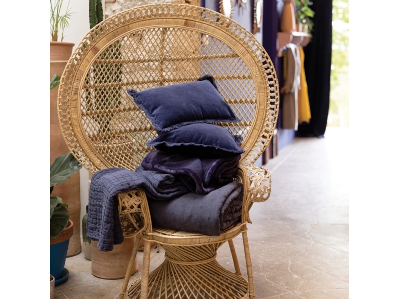 VIVARAISE SWAMI BLANKT Navy 240X260