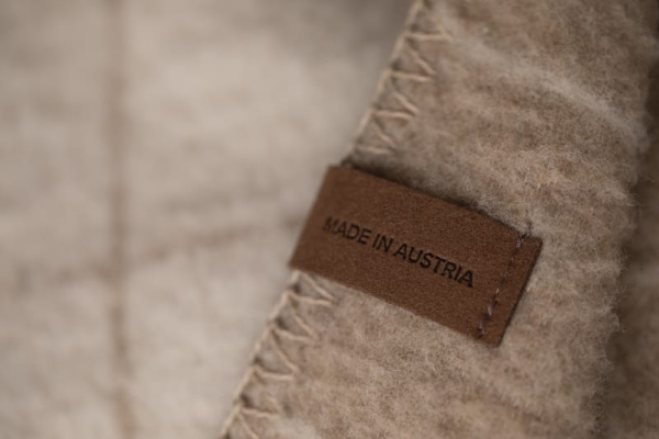 Fussenegger Merano Wool-Blend Throw "Houndstooth" Ecru 160X200 Cm