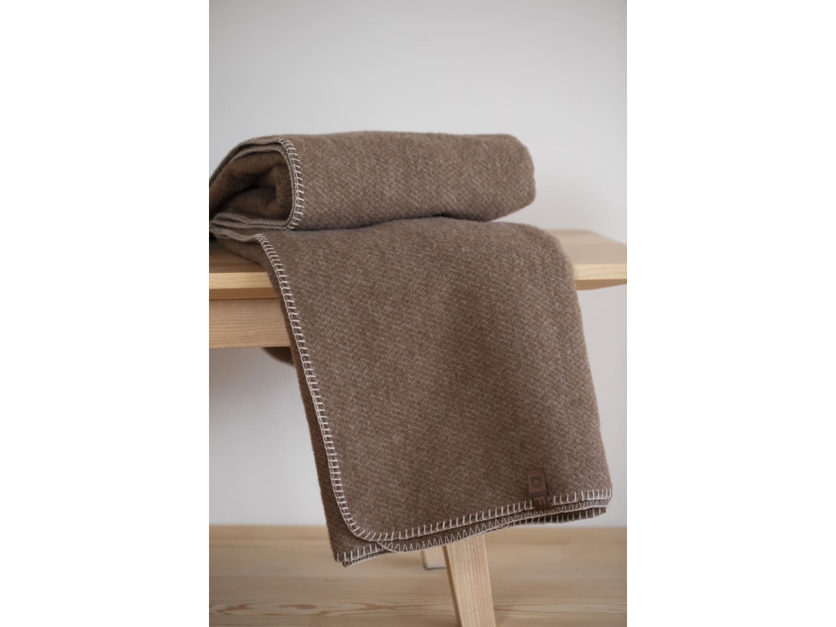 Fussenegger Merano Wool-Blend Throw "Brown 160X200 Cm