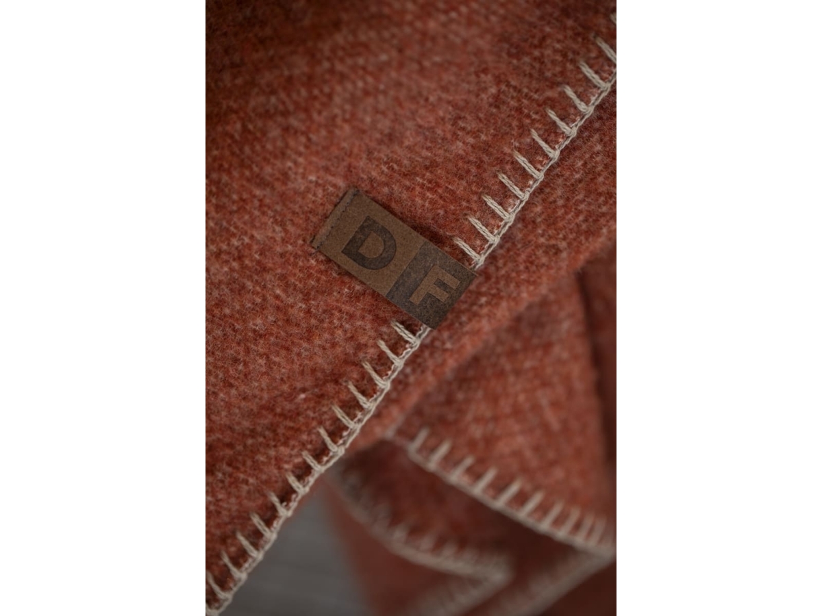 Fussenegger Merano Wool-Blend Throw "Terra Cotta 160X200 Cm