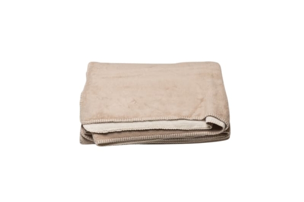 Fussenegger Savona Fuzzy Throw/Doubleface Beige/Cream 200 X150 Cm