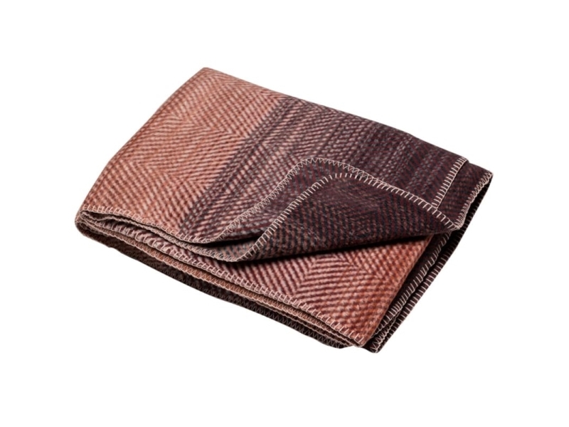 Fussenegger Savona Throw "Gradient/Herringbone" Terra Cotta 200 X150 Cm