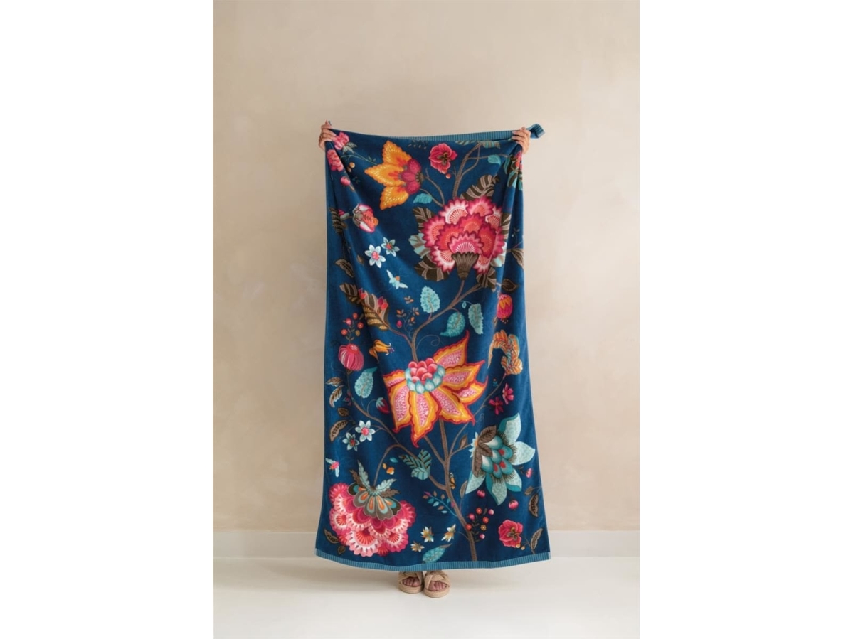 Pip Studio Pip Flowers Dark Blue 100X180