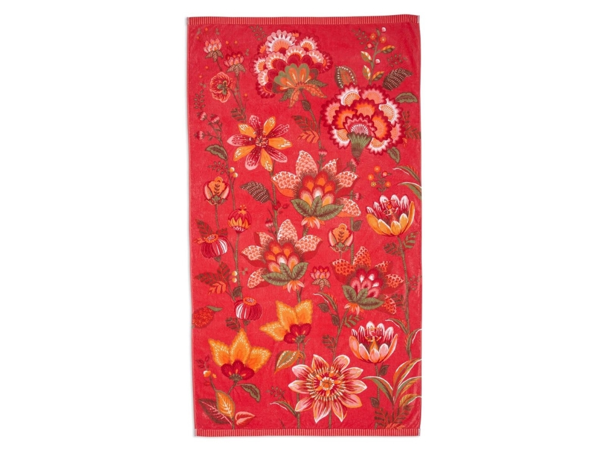 PIP Studio PIP Sunny side up beachtowel Red 100x180