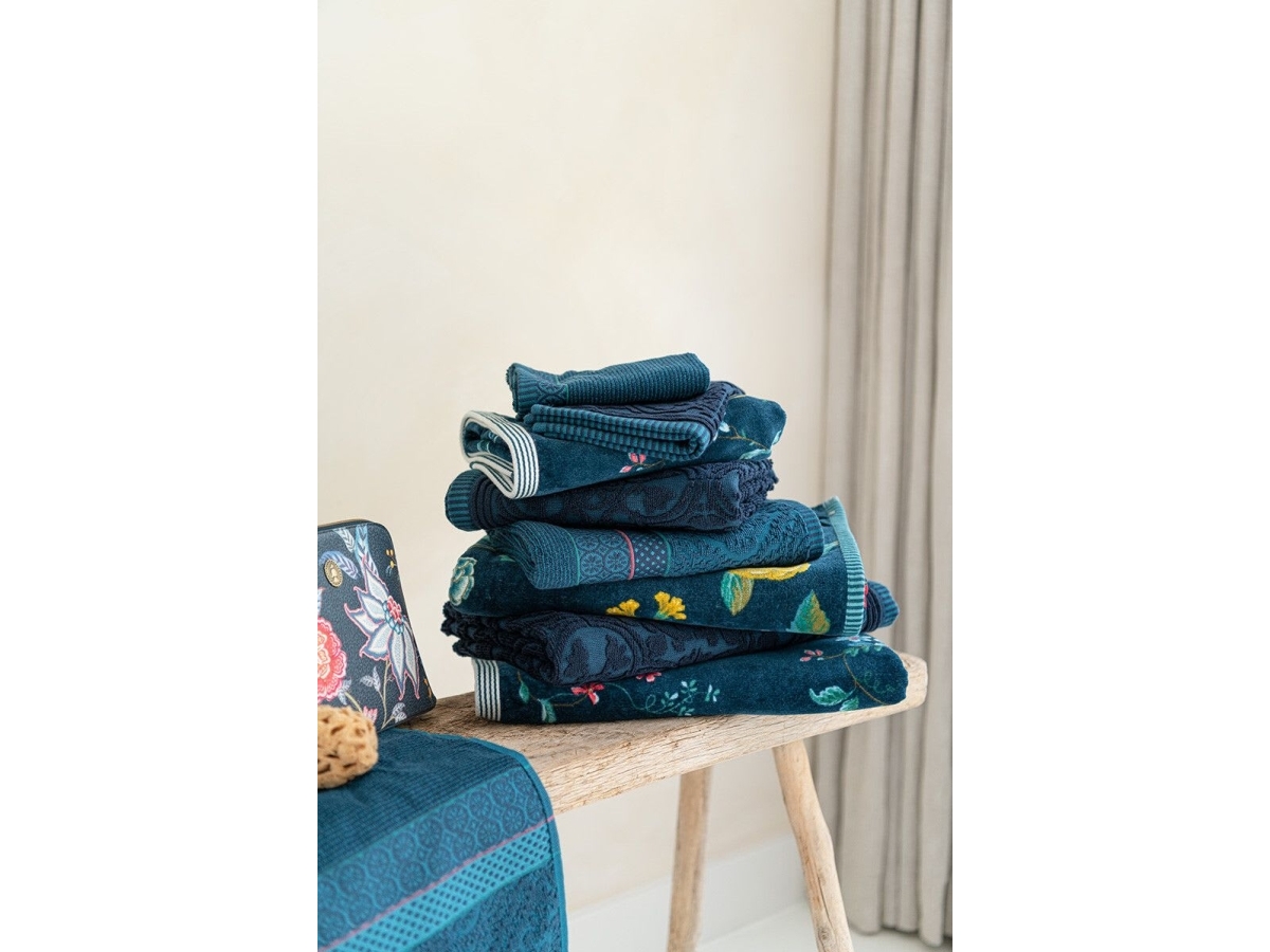 Pip Studio Soft Zellige Dark Blue 70X140