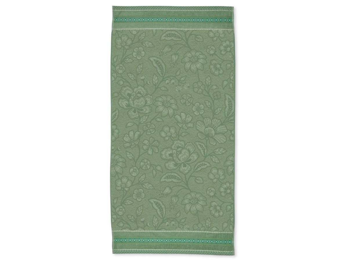 PIP Studio Jasmin Jacquard Grön 30x50 | Bostäder - Hemtextil - Handdukar | GameStuff