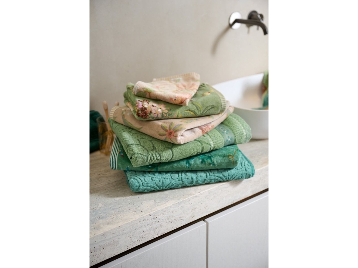 Pip Studio Jasmin Jacquard Green 55X100