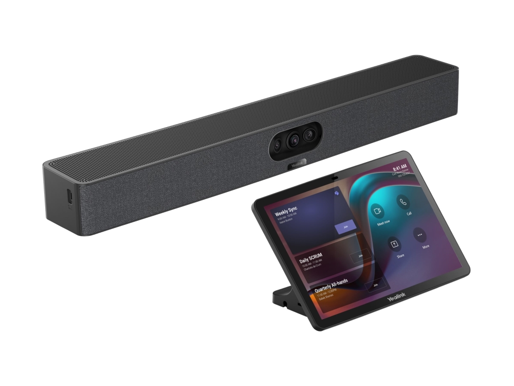 Yealink MeetingBar A25-031 - Allt-i-ett-bar för videosamarbete (videofält, CTP25 Touch Console) | Möbler - Tavla & Displays - Videokonferens | GameStuff