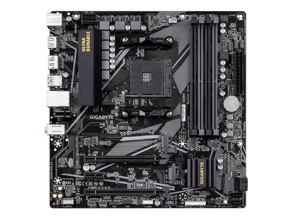 Gigabyte B550m Ds3h R2 - Motherboard - Micro Atx - Sockel Am4 - Amd B550 Chipsatz - Usb 3.2 Gen 1 - Gigabit Lan - Onboard-Grafik (Cpu Erforderlich) -